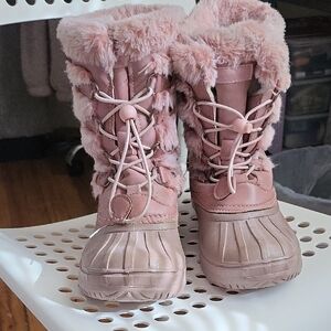 London Fog Pink Kids Rain & Snow Boots